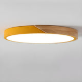  Modern Minimalist Round LED Flush Mount Ceiling Light Image - 13