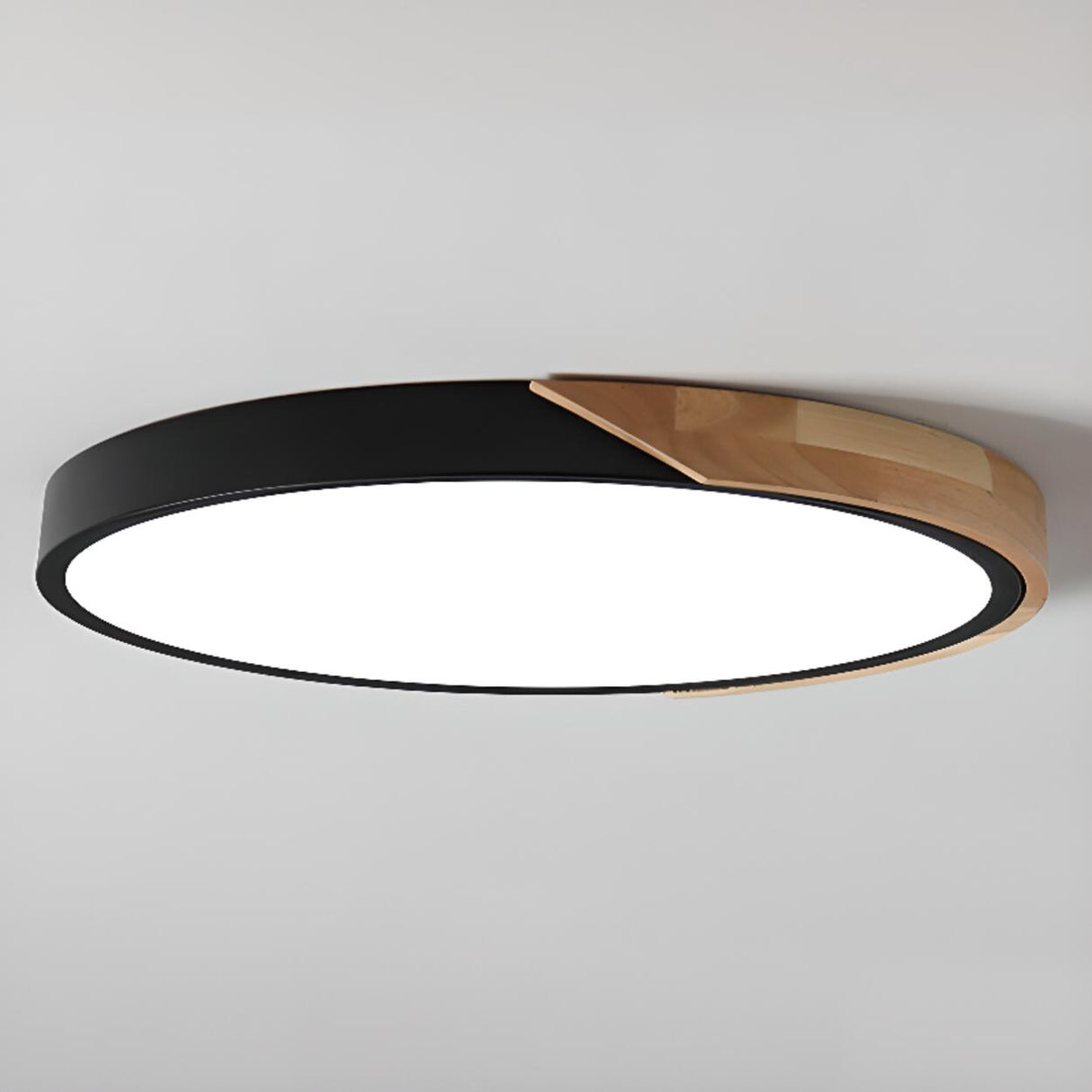  Modern Minimalist Round LED Flush Mount Ceiling Light Image - 15