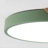  Modern Minimalist Round LED Flush Mount Ceiling Light Image - 20