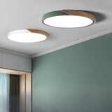  Modern Minimalist Round LED Flush Mount Ceiling Light Image - 3