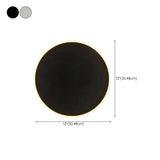 Modern Minimalist Round LED Wall Lamp #size