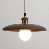 Modern Minimalist Solid Wooden Disc Pendant Lights Image - 13