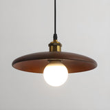 Modern Minimalist Solid Wooden Disc Pendant Lights Image - 16