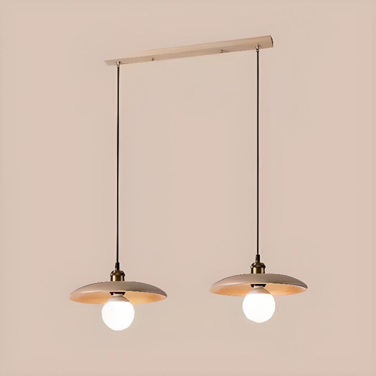 Modern Minimalist Solid Wooden Disc Pendant Lights Image - 22