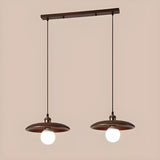 Modern Minimalist Solid Wooden Disc Pendant Lights Image - 26