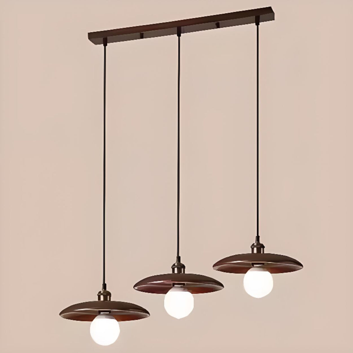 Modern Minimalist Solid Wooden Disc Pendant Lights Image - 27