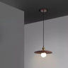 Modern Minimalist Solid Wooden Disc Pendant Lights Image - 7