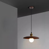 Modern Minimalist Solid Wooden Disc Pendant Lights Image - 9