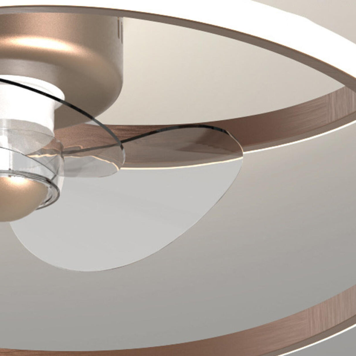 Modern Minimalist Spiral Round Ceiling Fan with Light Image - 9