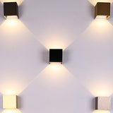 Modern Minimalist Square Up Down Wall Sconce Image - 1