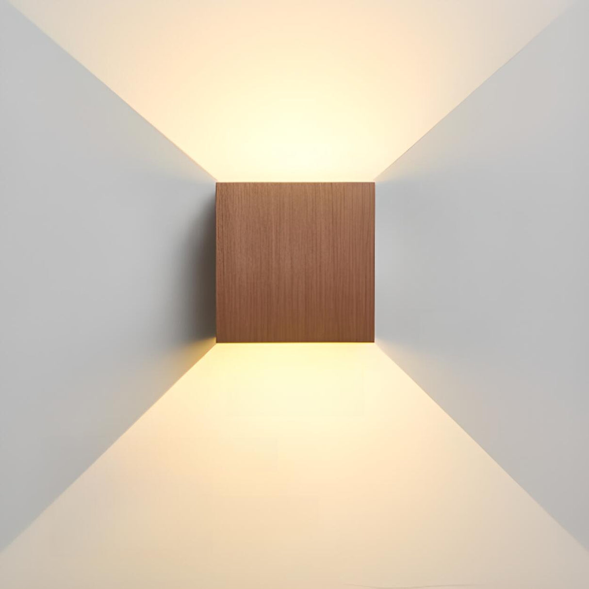 Modern Minimalist Square Up Down Wall Sconce Image - 10