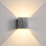 Modern Minimalist Square Up Down Wall Sconce Image - 14