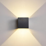 Modern Minimalist Square Up Down Wall Sconce Image - 4