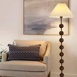 Modern Minimalist Stacked Ball and Pleated Floor Lamp Image - 12