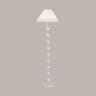 Modern Minimalist Stacked Ball and Pleated Floor Lamp Image - 2