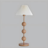 Modern Minimalist Stacked Ball and Pleated Floor Lamp Image - 6