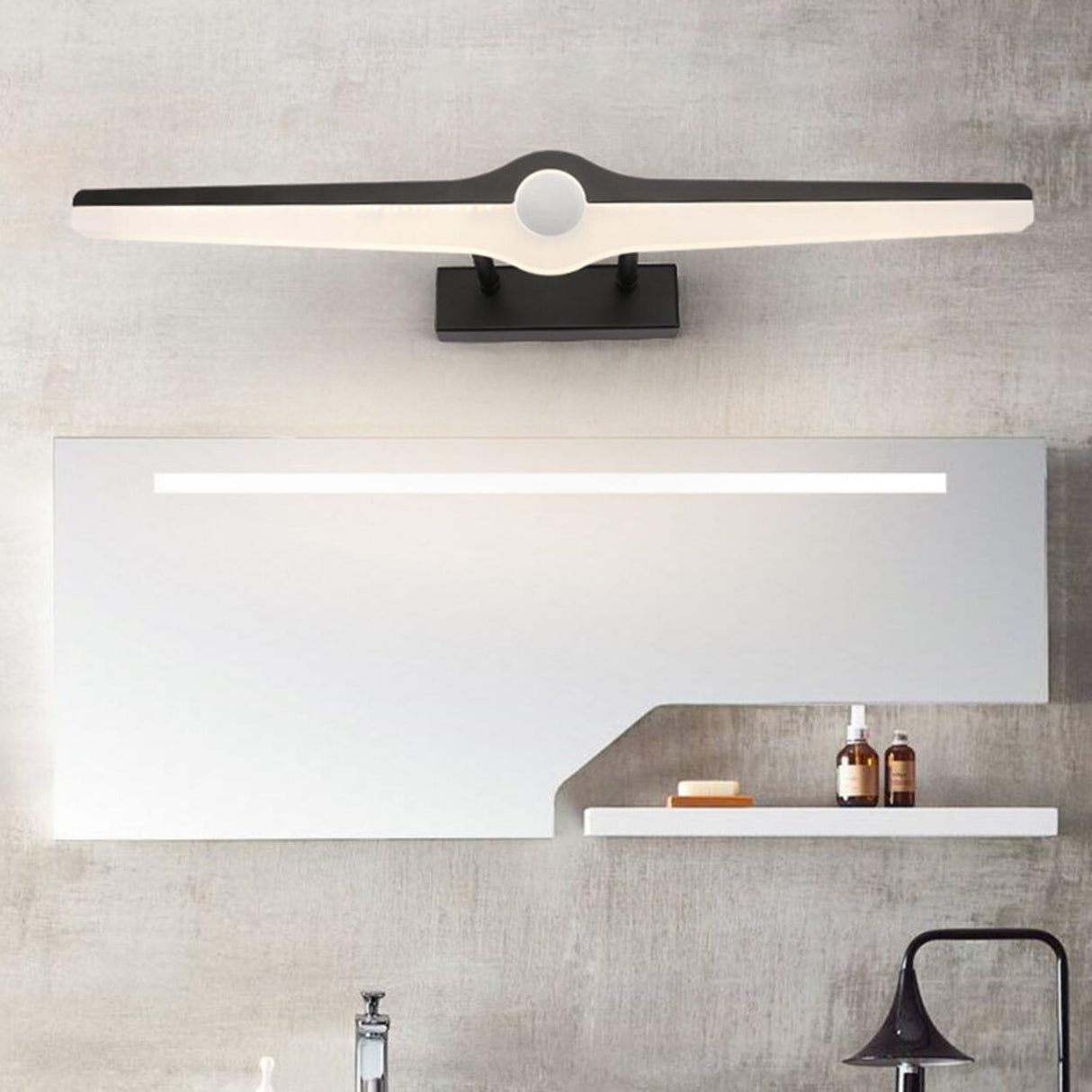 Modern Minimalist Straight LED Bathroom Vanity Light Image - 5