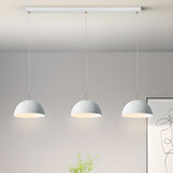 Modern Minimalist Triple Dome Vaulted Iron Pendant Light Image - 1