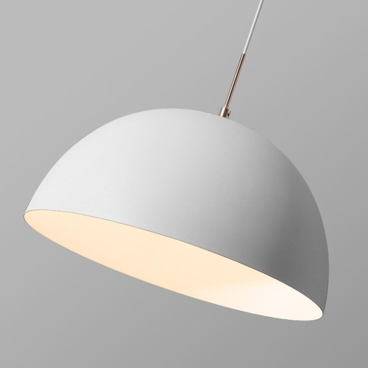 Modern Minimalist Triple Dome Vaulted Iron Pendant Light Image - 16