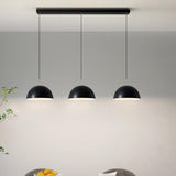 Modern Minimalist Triple Dome Vaulted Iron Pendant Light Image - 2