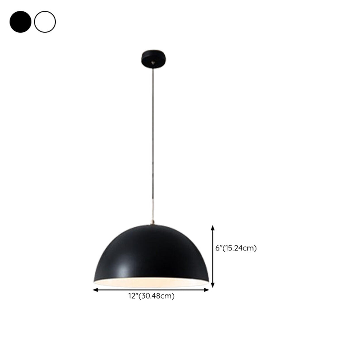 Modern Minimalist Triple Dome Vaulted Iron Pendant Light 