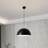 Modern Minimalist Triple Dome Vaulted Iron Pendant Light Image - 4