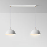 Modern Minimalist Triple Dome Vaulted Iron Pendant Light Image - 6