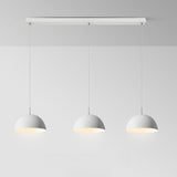 Modern Minimalist Triple Dome Vaulted Iron Pendant Light Image - 8