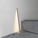 Modern Minimalist Vertical Wood Design Floor Lamp Image - 3