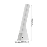 Modern Minimalist White Adjustable LED Table Lamp #size