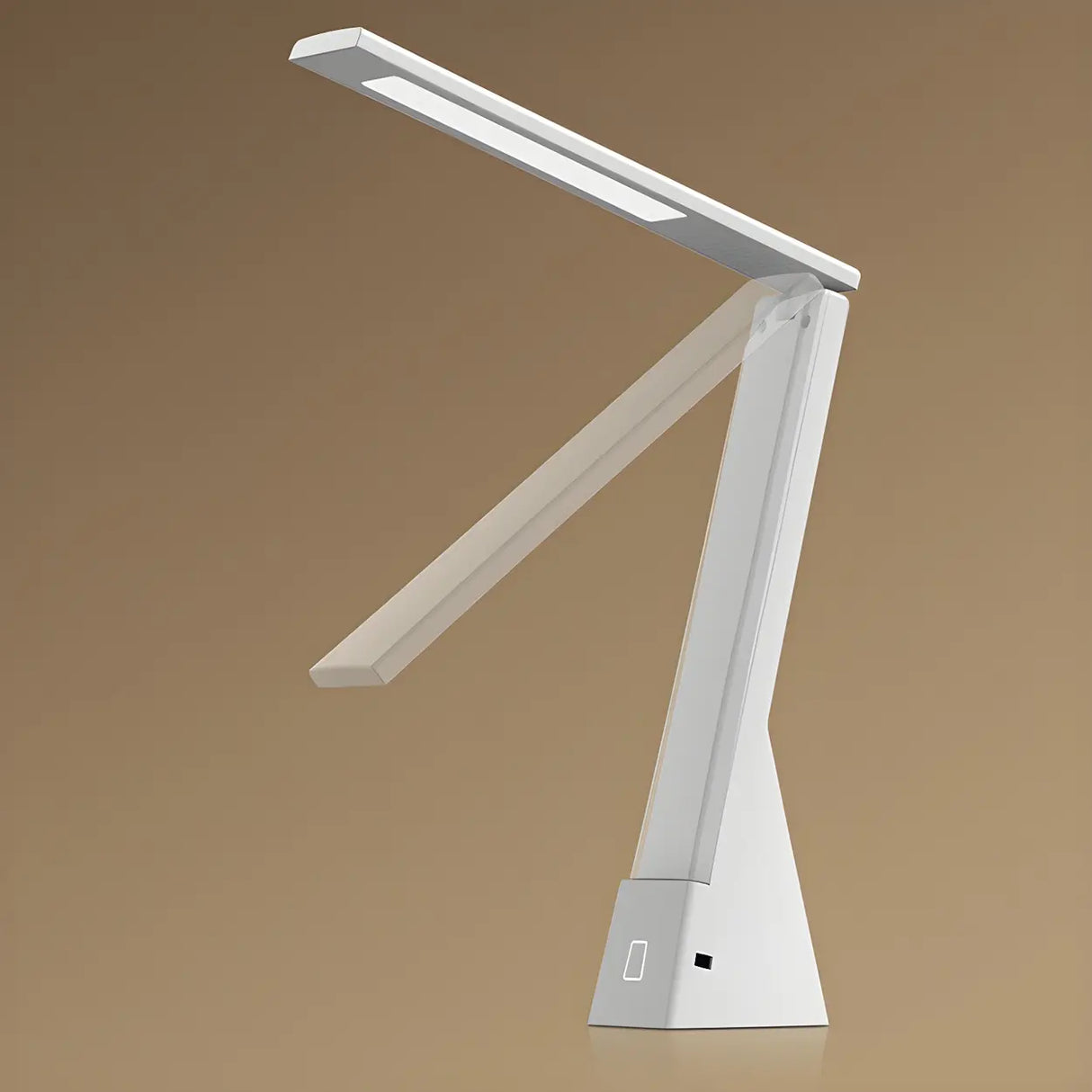 Modern Minimalist White Adjustable LED Table Lamp Image - 3