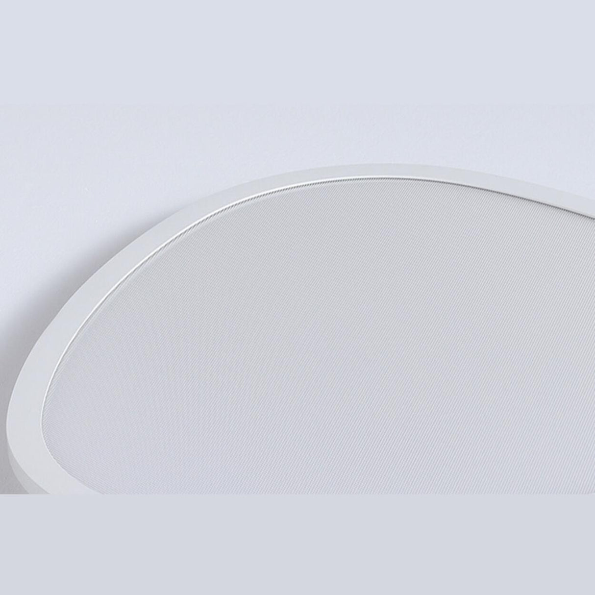 Modern Minimalist White Asymmetric Flush Mount Light Image - 9