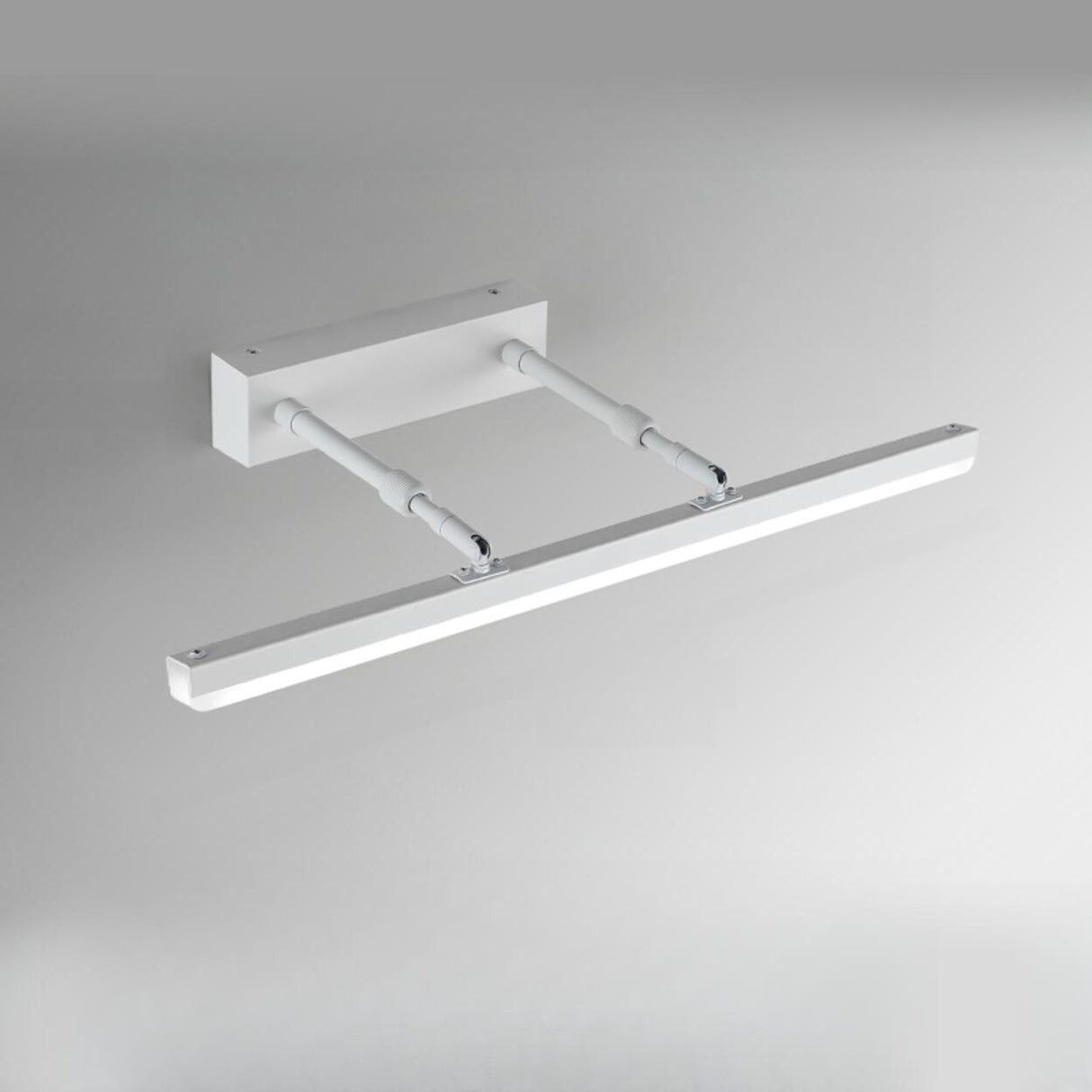 Modern Minimalist White Bathrooms LED Vanity Light Image - 23