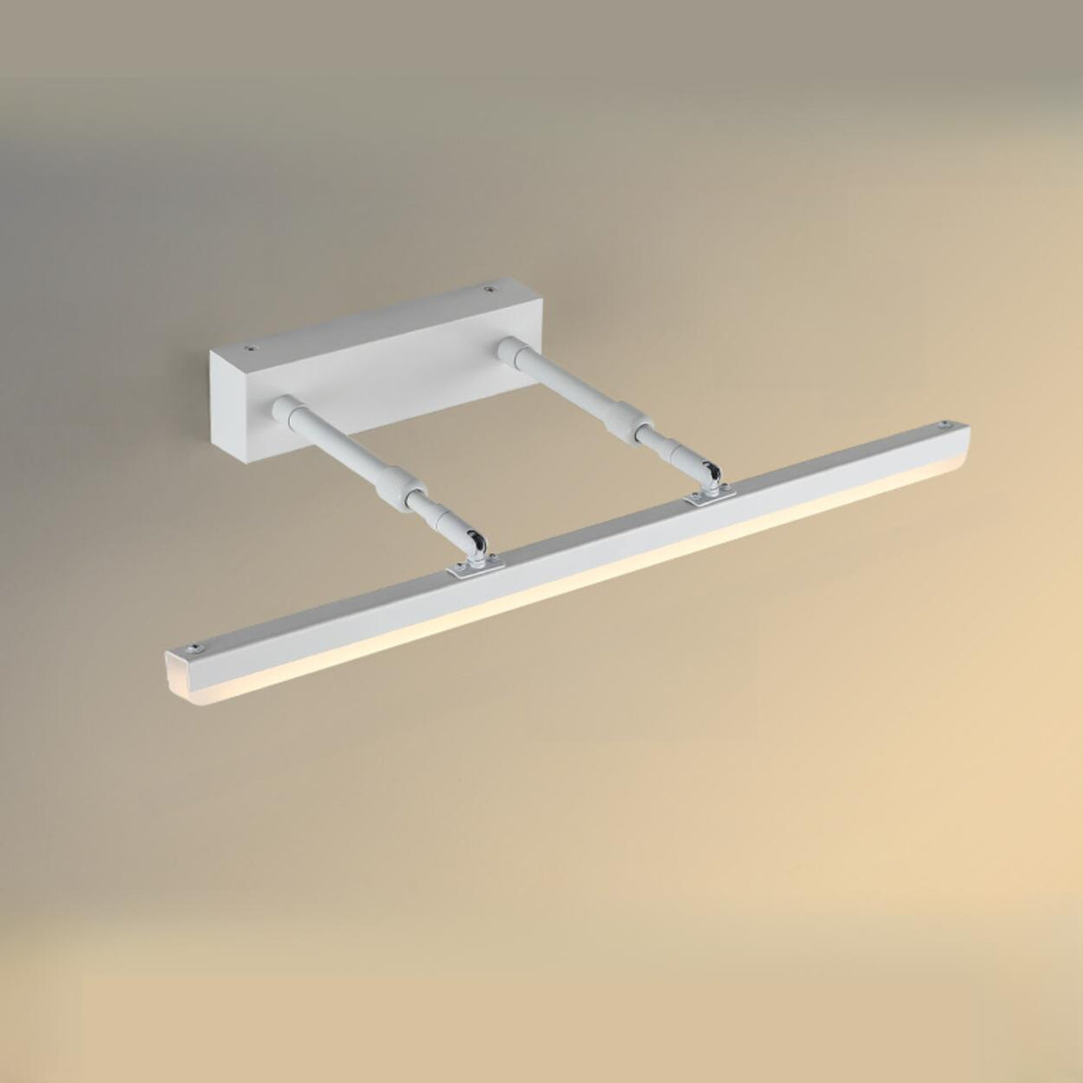 Modern Minimalist White Bathrooms LED Vanity Light Image - 24