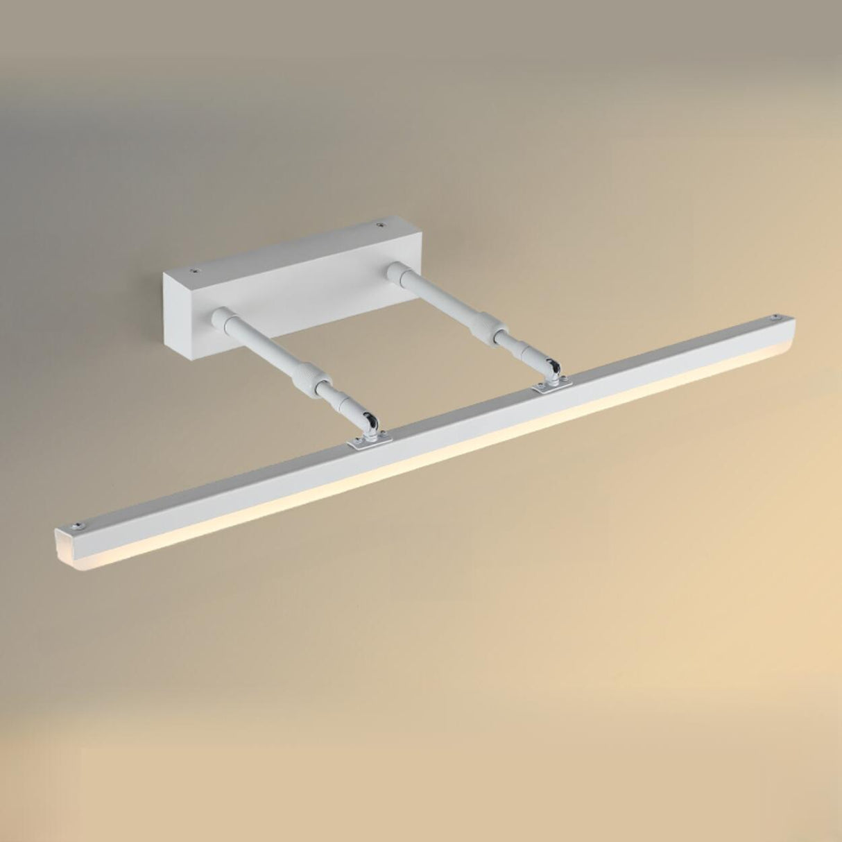 Modern Minimalist White Bathrooms LED Vanity Light Image - 32