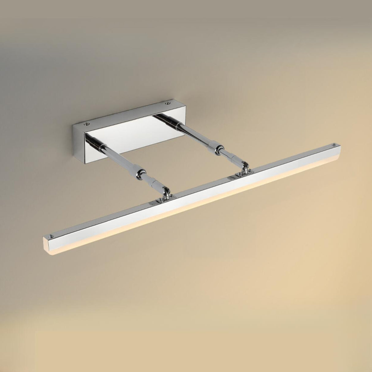 Modern Minimalist White Bathrooms LED Vanity Light Image - 40