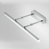 Modern Minimalist White Bathrooms LED Vanity Light Image - 8