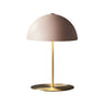 Modern Minimalist White Dome Metal Bedside Table Lamp Image - 5