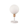 Modern Minimalist White Glass Globe Bedside Table Lamp Image - 7