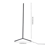 Modern Minimalist White Linear Aluminum LED Floor Lamp #size