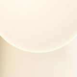 Modern Minimalist White Metal Sleek Globe Pendant Light Image - 11