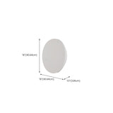 Modern Minimalist White Round Wall Sconce Image - 13