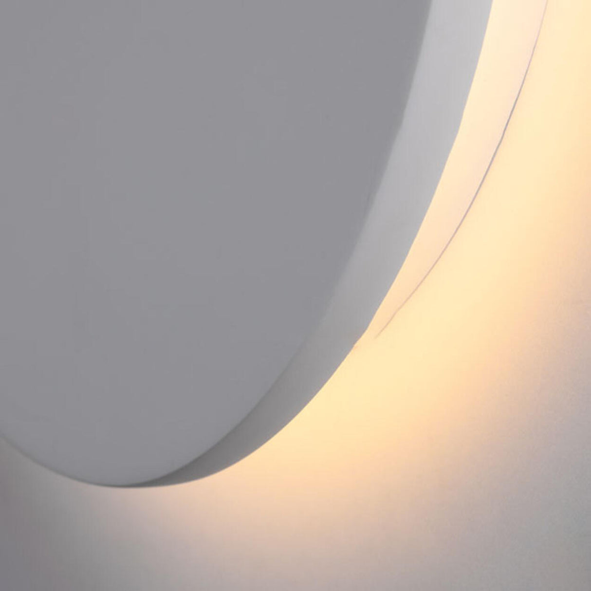 Modern Minimalist White Round Wall Sconce Image - 9