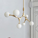 Modern Molecular 8-Light Globe Island Pendant Light Image - 4