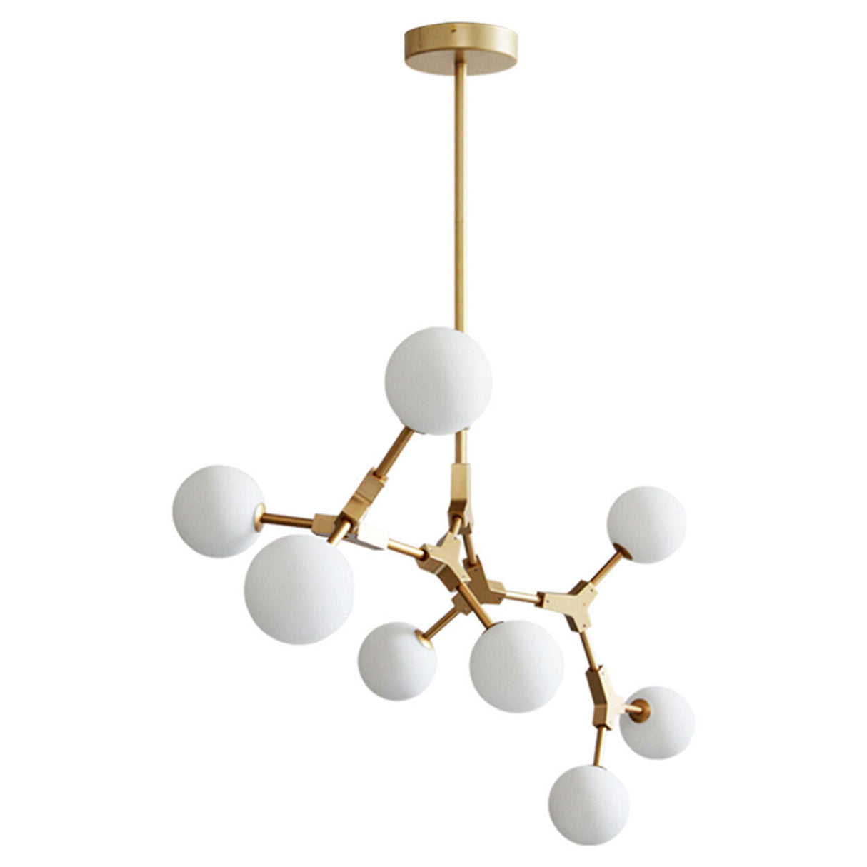 Modern Molecular 8-Light Globe Island Pendant Light Image - 5