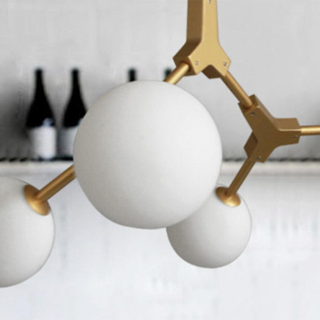 Modern Molecular 8-Light Globe Island Pendant Light Image - 9