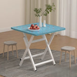 Modern Multi Color Square Foldable Wood Kitchen Dining Table Image - 13