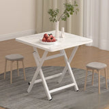 Modern Multi Color Square Foldable Wood Kitchen Dining Table Image - 16