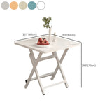 Modern Multi Color Square Foldable Wood Kitchen Dining Table #size