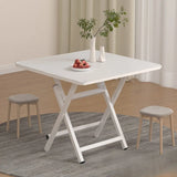 Modern Multi Color Square Foldable Wood Kitchen Dining Table Image - 2